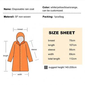 <span class=keywords><strong>Blouse</strong></span> <span class=keywords><strong>jetable</strong></span> blanche <span class=keywords><strong>imperméable</strong></span> <span class=keywords><strong>jetable</strong></span> de poncho <span class=keywords><strong>jetable</strong></span> portatif - Product Image 2