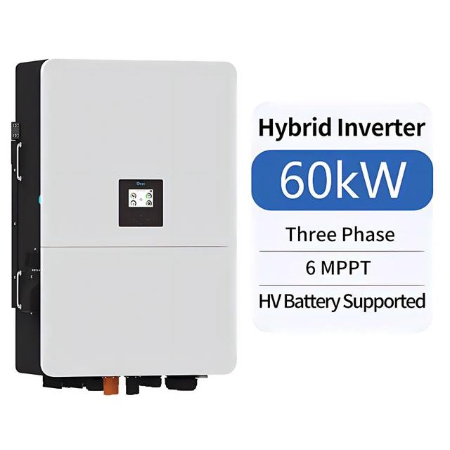 Deye High Voltage Hybrid Pv Inverter 60Kw 3 Phase Solar Power Inverters for Commercial