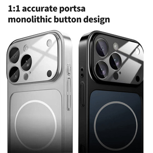 Funda de Vidrio <span class=keywords><strong>Mate</strong></span> para iPhone 17 Pro Max, Carga Inalámbrica, Cubierta Magnética Rígida para iPhone 15, Compatible con iPhone 17 - Product Image 3