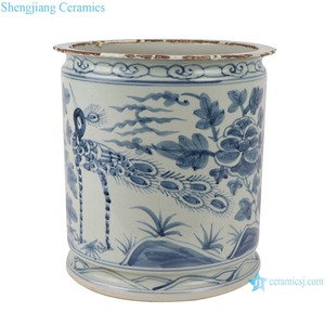 Lọ hoa sứ vẽ tay hoa chim cổ điển RZSX09-A/<span class=keywords><strong>B</strong></span>/C/I/<span class=keywords><strong>O</strong></span>/<span class=keywords><strong>P</strong></span>, kiểu dáng cổ, chất liệu gốm sứ, để <span class=keywords><strong>b</strong></span>àn - Product Image 2