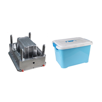Fabricante Profesional que Suministra Cajas de Almacenamiento de Plástico para el Hogar, Molde de Inyección con Expulsión Automática, Modelo MH-064