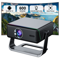 Projecteur XNANO HA118 600 Ansi Android 14 Double Wifi 4K Smart Portable Vidéo Projecteur 1080P Full HD Home Cinéma Mini