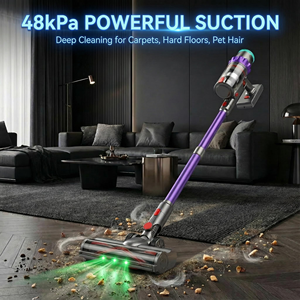 Aspirateur sans fil puissant à aspiration cyclonique, rechargeable, 3 en 1, portable, pour la maison, les tapis et les poils d'animaux - Product Image 4