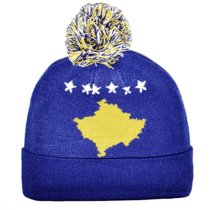 Nouveau bonnet tricoté avec drapeau irlandais pour femmes et hommes, bonnet à pompon, doux, extensible, chaud pour l'hiver, vente en gros personnalisée, <span class=keywords><strong>pas</strong></span> <span class=keywords><strong>cher</strong></span> - Product Image 3