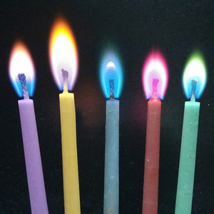 Mehrfarbige Flammen kerzen Bunte Hochzeits feier Geburtstags torte Kerzen Dekoration Party zubehör für Kinder Kinder - Product Image 6