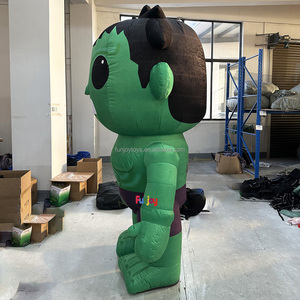 Disfraz de Mascota de <span class=keywords><strong>Hulk</strong></span> inflable de alta calidad, disfraz de hombre musculoso de personaje de dibujos animados para adultos a la venta - Product Image 5
