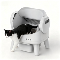 Intelligente App-gesteuerte Selbstreinigende Katzentoilette mit Offener Oberseite Automatische Katzentoilette mit Doppeltem Sicherheitsschutz