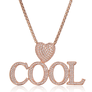 <span class=keywords><strong>Collana</strong></span> <span class=keywords><strong>Personalizzabile</strong></span> <span class=keywords><strong>con</strong></span> <span class=keywords><strong>Nome</strong></span> a Lettera e Catena <span class=keywords><strong>con</strong></span> Zirconi, Colore Argento Vero, Accessorio Gioiello Personalizzato - Product Image 3