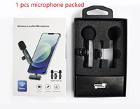 Microphone cravate sans fil 2N52 Mini à réduction de bruit pour diffusion en direct, microphone K9 Usbc pour podcast, téléphone pour iPhone et téléphone Android