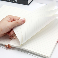 Carnet A5 en PVC transparent, 90 feuilles, rechargeable, avec couverture de classeur en PVC transparent et fermeture à loquet, pour journal à feuilles mobiles et gestion budgétaire