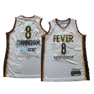 2025/26 Indiana 8 # Sophie Cunningham 22 # Caitlin Clark Unisex Fast Break Trikot Besticktes Amerikanisches Basketball-Trikot - Product Image 3