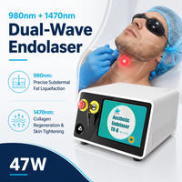 Appareil de liposuccion laser chirurgical professionnel à double longueur d'onde 980 nm 1470 nm, Vaser Lipolysis Endolaser, lifting cutané, perte de poids