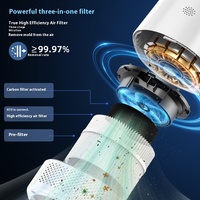 PJ06 pembersih udara multifungsi, Portabel multifungsi rumah kamar tidur desktop sentuhan besar wifi filter pintar