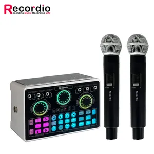 GAX-HC29 Wholesale hot selling sound card with microphone audio integrated system sound card karaoke gaming