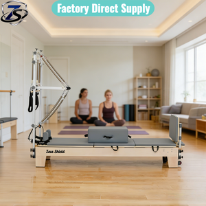 Reformer de Pilates Premium con Media Torre, Madera de Arce + Aleación de Aluminio 6063 con Logotipo Grabado con Láser Personalizado - Product Image 1