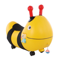 Scooter pour enfants 1 à 6 ans jaune, motifs de dessin animé bébé yo-yo, musique, éducation précoce, poussette pour enfants, vente en gros,