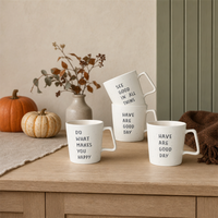 Tasses en céramique SWT, pour une ambiance cosy de café européen, des pauses café significatives, des cadeaux attentionnés et des moments quotidiens.