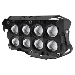 Led Worklight Led Headlight Eight-lens Double-row Spotlights, All Aluminum, 58mm, with Fans, in Yellow and White - Product Image 3