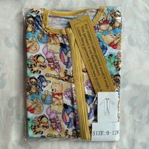 Kotak Misteri Pakaian Bambu Siap Kirim Piyama Bayi Bambu Serat Bambu Baju Tidur Bayi Beritsleting dengan Kaki Terpisah Romper Bermotif Karakter - Product Image 3