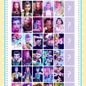 144 pièces Kpop chasseurs de démons HUNTRIX Photocard Saja garçons une boîte 24 sacs HD Photo ZOEY MIRA RUMI Fans <span class=keywords><strong>magasin</strong></span> de cartes <span class=keywords><strong>cadeau</strong></span> en gros - Product Image 6