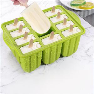 12 Stampi in Silicone per Ghiaccioli Facili da Sformare Senza BPA, per Gelati Fatti in Casa <span class=keywords><strong>THEONE</strong></span> TE465723OP - Product Image 4