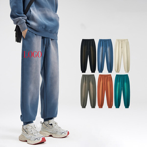 <span class=keywords><strong>Pantalones</strong></span> Deportivos de Algodón para Hombre, 380 g/m², Estilo Jogger, Lavado Ácido, Holgados, Personalizados, Largos - Product Image 4