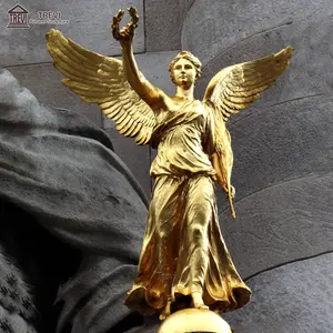 Exquisite Symbol Statue Large Outdoor Greek Goddess Of Victory Bronze