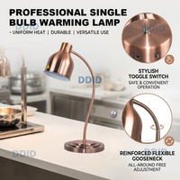 Lampe chauffante infrarouge de qualité supérieure pour restaurants et hôtels, chauffe-plats pour buffet, lampe chauffante pour aliments