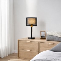Lampe de chevet moderne à double abat-jour pour chambre à coucher, salon, hôtel, table de nuit, coin lecture