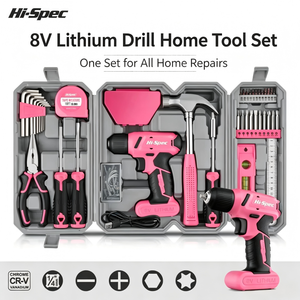 Kit de perceuse sans fil 8V avec embouts de tournevis et outils pour l'entretien domestique - Product Image 3