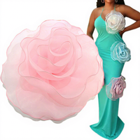 Fleurs en Soie Organza en Gros d'Usine, Garnitures Florales pour Vêtements et Accessoires de Robes pour Femmes