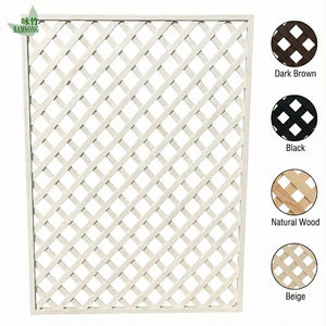 Treillis de jardin rectangulaire en bambou blanc, plante grimpante, grimpeur, clôture de jardin, écran d'intimité, robuste, résistant aux intempéries - Product Image 2