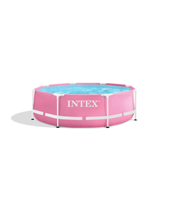 <span class=keywords><strong>Piscina</strong></span> Redonda <span class=keywords><strong>INTEX</strong></span> 28290 de <span class=keywords><strong>244</strong></span>*76cm, Color Rosa, para Exteriores, Venta al por Mayor, para Diversión Familiar, <span class=keywords><strong>Piscina</strong></span> Elevada con Marco de Acero - Product Image 1