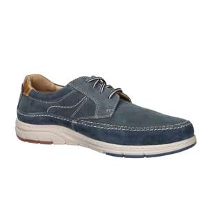 Valleverde Chaussure à lacets pour homme bleue taille 45 talon 3 cm toile style tendance - Product Image 2