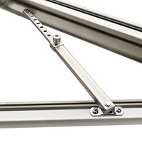 Charnières et supports de fenêtre à friction en acier inoxydable à rainures carrées robustes et modernes, 4-6 barres, pour fenêtres de cuisine