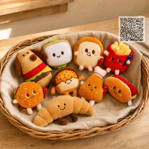 Relleno para Calendario de Adviento, Relleno para Calcetín Navideño, Regalo Sorpresa, Hombre de Jengibre, Galleta, Comida, Bolsa de Regalo, Colgante para Bolsa, Llavero de Peluche - Product Image 5