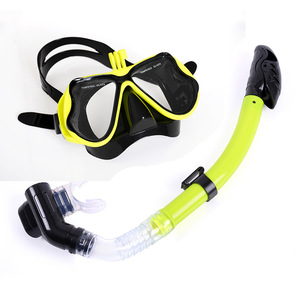 Ensemble de plongée : masque en silicone et tuba sec anti-buée intégral pour adultes, équipement de natation estival - Product Image 2