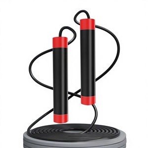 <span class=keywords><strong>Corde</strong></span> à sauter lestée en fil d'acier, vente directe usine, portable, double usage (avec ou sans cordon), pour fitness et brûle-graisse - Product Image 2