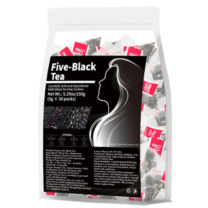 Vijf-zwarte thee Bloementhee Zwarte sesamzaadjes Zwarte walnoten Lotuszaadjes Hot Brew-5g zakjes (30 pakjes) - Product Image 5