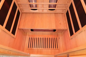 الأكثر مبيعًا خشب صلب هيملوك 1 شخص ساونا الأشعة تحت الحمراء ساونا صغيرة داخلية ولوحة تحكم للبيع - Product Image 5