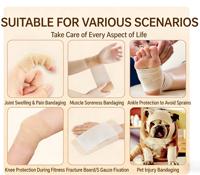 Bandage Cohésif Élastique Respirant de Qualité Supérieure, Solide, Écologique, Résistant à l'Eau, pour le Soutien, la Musculation et la Boxe