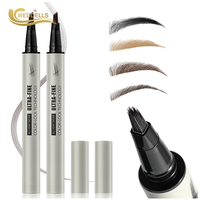 Crayon à sourcils micro-embouti waterproof au fini naturel, emballage personnalisé, fabrication OEM ODM, fournisseur d'usine de cosmétiques