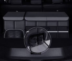 Boîte de rangement <span class=keywords><strong>pour</strong></span> voiture en tissu Oxford grande capacité, conteneur pliable, accessoires de rangement intérieur de voiture imperméables - Product Image 5