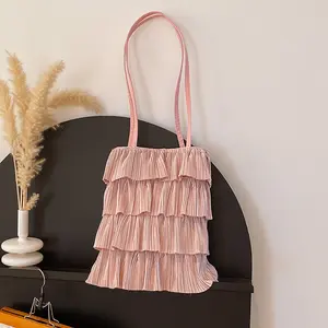 Factory direct sales Korea style new women fashion Crinkle Handbags Ladies Trendy tote bags cute princess handbags wholesale