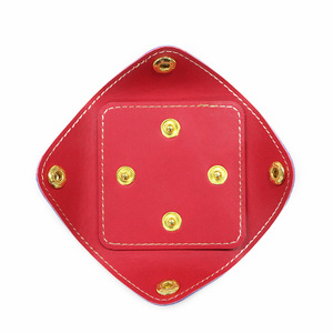 Creative Leather <b>Coin</b> Purse, DIY Color-Blocking <b>Coin</b> Purse, Buckle Four-Corner <b>Coin</b> Purse, Trendy Mini Earphone <b>Bag</b> - Product Image 3
