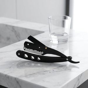 Lames de rechange jetables pour rasoir à lame unique à bord droit pliable, vente en gros fabricant - Product Image 3