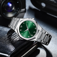 Montre de luxe pour homme 2025, mouvement à quartz Ronda, acier inoxydable 316L, verre saphir, aiguilles lumineuses, étanche 30M, plongeur
