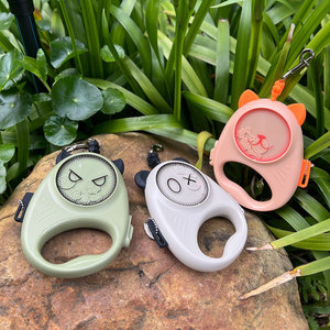 3-trong-1 Phim hoạt hình có thể thu vào vật nuôi Dây Xích Kit: 13 'Có thể thu vào phim hoạt hình con chó Dây Xích & khai thác & poop-Bag dispenser, phản xạ, 55 lbs - Product Image 5