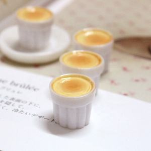 Accesorios de Resina Hechos a Mano para Manualidades, Suministros para la Creación de Joyería con Diseño de Taza de Pudín de Leche y Huevo - Product Image 2