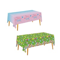 Couvertures de table imperméables jetables fournitures de fête nappes colorées décoration en plastique fait à la main fête d'anniversaire pour enfants